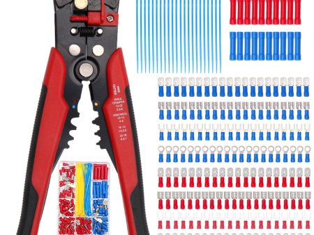 260PCS Crimp Cable Terminals Set Kit Heat Shrink Insulated Wire Electrical Connector Assorted Box with Wire Stripping Plier For Cheap