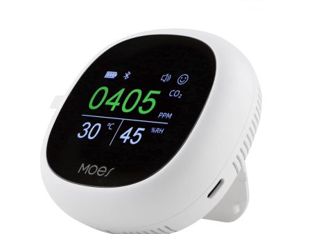 MoesHouse Tuya bluetooth 3 in 1 Multi-functional Air Monitor Temperature Humidity Carbon Dioxide Sensor Supply