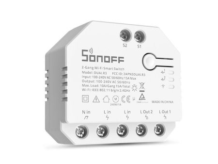 SONOFF DUALR3 Dual Relay Module WiFi DIY MINI Switch Two Way Power Metering 2 Gang  Way Switch Discount