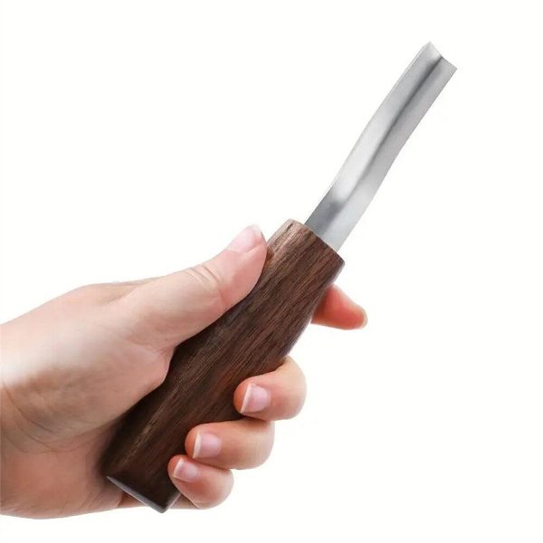 Wood Carving Knife CR-V Steel Bevel Marking Knife 15mm Curved Bevel Edge Hand Chisel With Comfortable Wooden Handle For Cheap