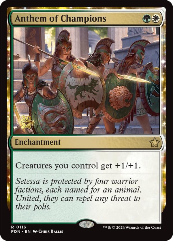 Anthem of Champions [Foundations Prerelease Promos] Online Sale