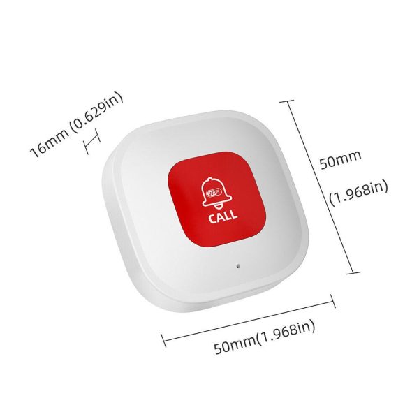 CF101W Tuya WiFi Emergency Alarm Button Rechargeable Elderly Emergency Panic Button Old Man Personal Self-help Smart APP Push Hot on Sale