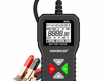 Kingbolen BM550 Car Electric Vehicle 6V 12V 24V Multi-Function Intelligent Digital Display Professional Battery Test Diagnosis For Discount