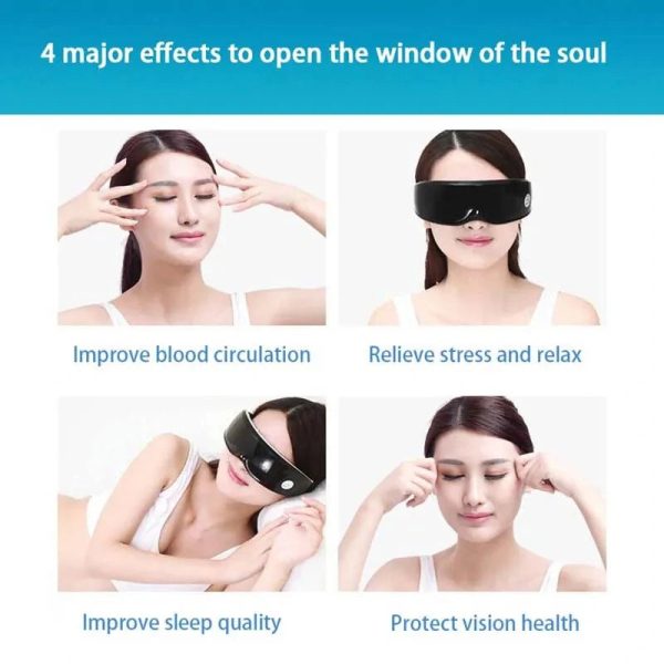 Smart Eye Massager Care Eye Multiple Modes Massage Glasses Fatigue on Sale