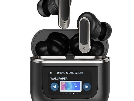 M-V8 TWS bluetooth 5.3 Earphone LED Touch Screen ANC Noise Cancelling 360 Surround Stereo 32H Battery Life In-ear Sports Eaphone Headphone For Sale