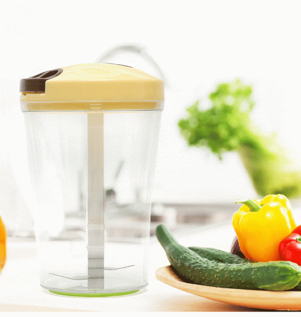 3 In 1 Multi-function Handheld Vegetable Chopper Mincer Blender Measuring Container Salad Food Tool Fashion