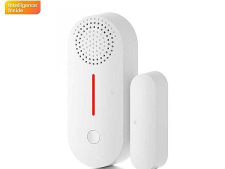 Tuya Smart WiFi Door Window Sensor Door Open Closed Detectors Sound and Light Alarm Timer Alarming APP Remote Monitoring Notification for Home Safety Cheap