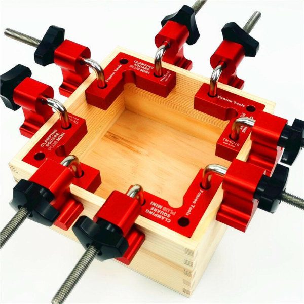 FONSON 4 Set Mini Woodworking Right Angle Positioning Clamp 90 Degree Precision Clamping Square Carpenter Square Sale