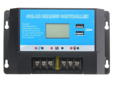 LCD 20A 12 24V Solar Charge Controller Regulator with USB Port Fashion