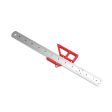 Woodworking Scribe Center Finder Line Drawing Ruler 45 90 Degree Angle Scribing Marking Gauge Carpentry Multifunctional Tool Supply