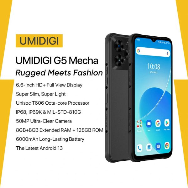 UMIDIGI G5 Mecha 50MP Dual Camera 16GB RAM 128GB ROM 4G For Sale