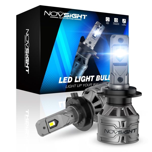 NOVSIGHT A500-N61 2PCS 13000LM Pair 6500K Car LED Headlight Bulbs Online now