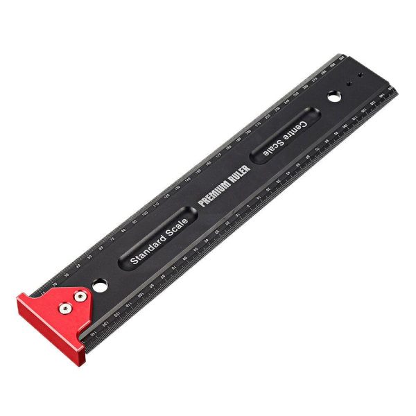 Marking T Ruler Durable Home Scribing Measuring Ruler With Hook Stop Multifunction Carpentry Hand Tools For Woodworking High Precision Portable Rectangle For Cheap