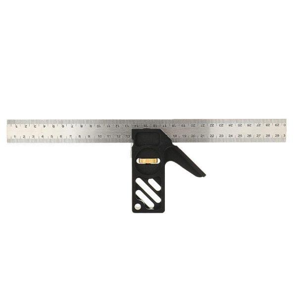 ENJOYWOOD Adjustable 300mm Aluminum Alloy Combination Square 45 90 Degree Angle Scriber Steel Ruler Fashion