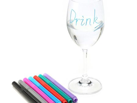 KC-CB13 Reusable Washable Non-toxic Wine Glass Maker Pen Wine Charm Accessories Bar Tools Online Hot Sale