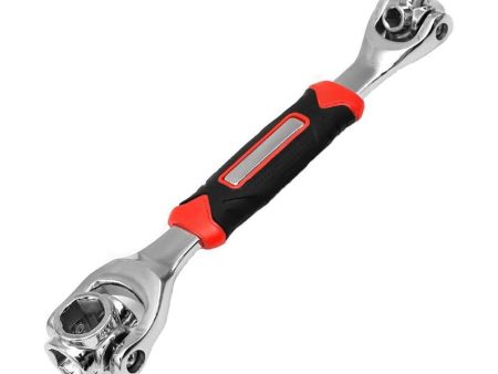 52-in-1 Multi-Functional Socket Wrench Set - 8-19mm Non-Slip Handle & Rotating Bone Design Online now