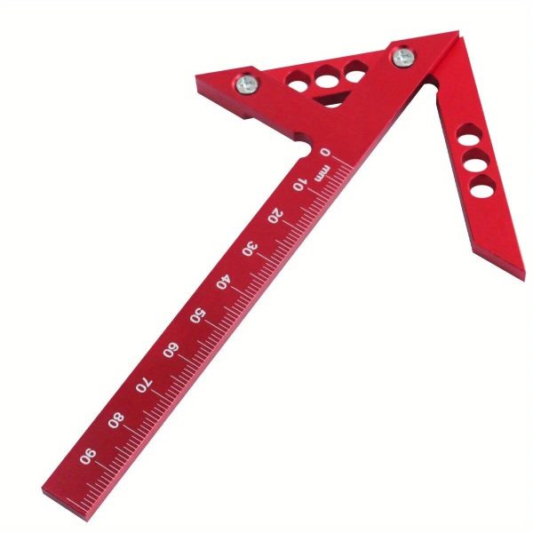 Aluminum Model Center Finder Woodworking Square 45 90 Degree Metric Right Angle Line Gauge Enduring Scribe Carpenter Ruler Wood Measuring Tool Online now