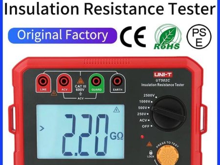 UNI-T Digital Megohmmeter UT502C 2500V Insulation Resistance Tester Online