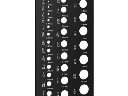 Premium Stainless Steel Drill Gauges Nut and Bolt Measuring Ruler Accurate Size Measurement Tool with Inches and Centimeters On Both Sides Online