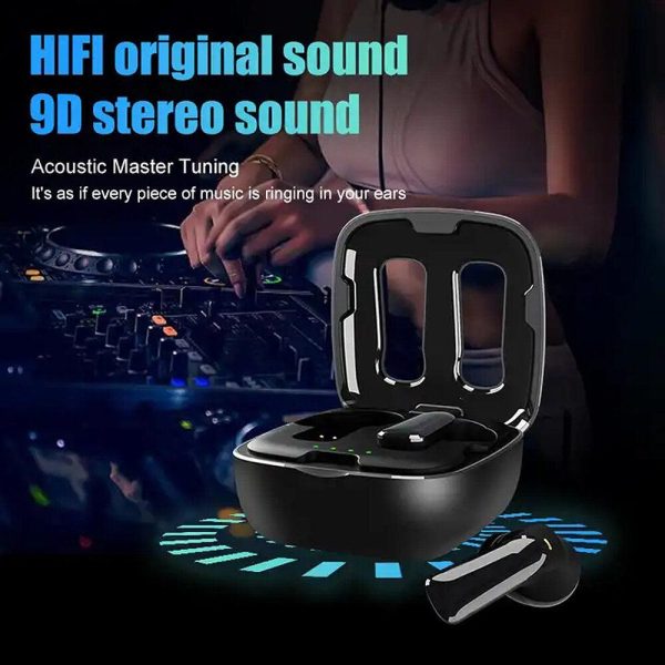 TWS Earphone bluetooth V5.2 Low Latency 13mm Dynamic Driver 9D HiFi Stereo 400mAh Battery CVC8.1 Noise Cancelling HD Call Touch Control Sports Headset Hot on Sale