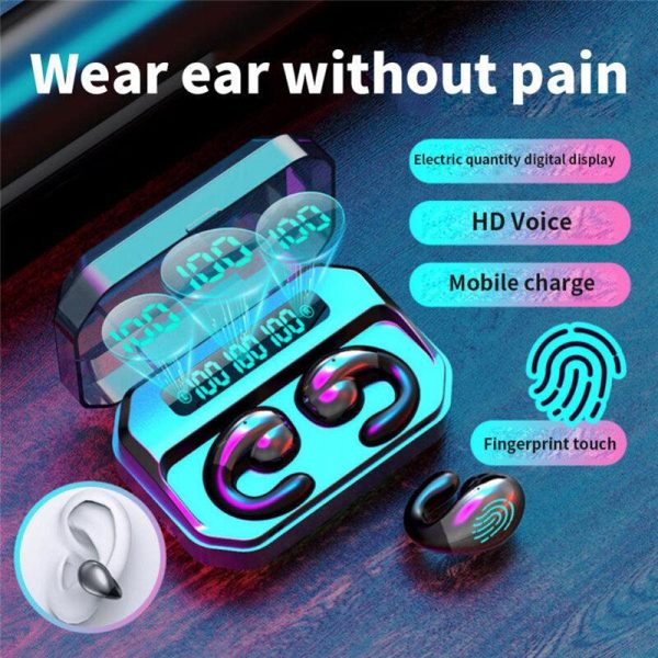 A99 TWS Wireless Headphone Bluetooth Earphone Earclip Design LED Power Display Online