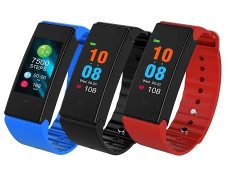 T2 Plus 0.96 Inch Colorful OLED bluetooth 4.0 Heart Rate Blood Pressure Smart Wristband Hot on Sale