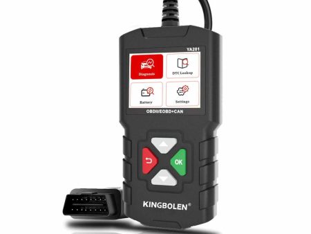 KINGBOLEN YA 201 Car Fault Code Reader Battery Tester OBD2 Scanner For Checking Engine Light Online