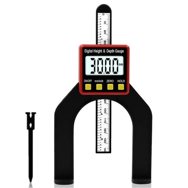 Digital Depth Gauge LCD Height Gauges Calipers With Magnetic Feet For Router Tables Woodworking Measuring Tools Online