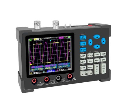 3 in1 Digital Oscilloscope Multimeter Signal Generator 120MHz IPS Display Dual Channel FFT For Sale