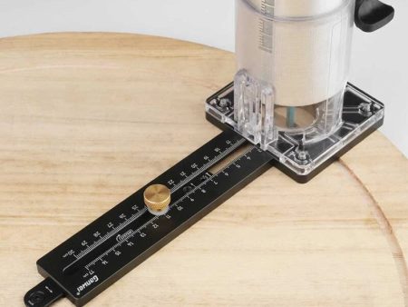 GANWEI Woodworking Circle Cutting Jig for Electric Trimming Machine Wood Router Milling Circle Slotting Base DIY Tools with Scale Fence Online now