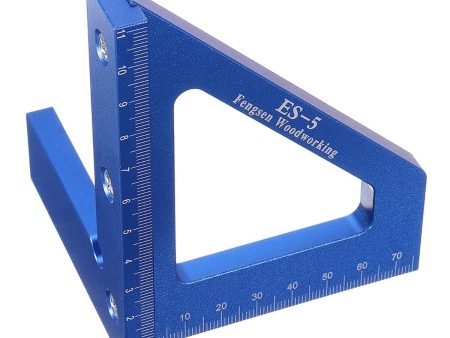 ES-5 Aluminum Alloy Multifunction Woodworking Scribing Ruler 3D Miter Angle Marking T Ruler Square Layout 45 90 Degree Measuring Ruler For Cheap