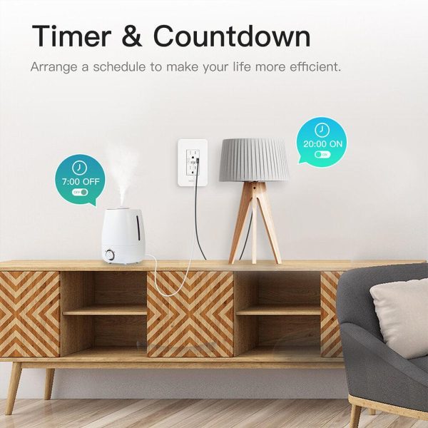 Tuya Smart WiFi US Plug Socket USB+Type-C Wall Outlet APP Remote Control Timer Countdown Voice Control with Alexa Google Assistant For Discount