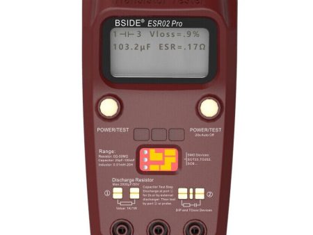 BSIDE ESR02PRO Digital Transistor SMD Components Tester Diode Triode Capacitance Inductance Meter Supply