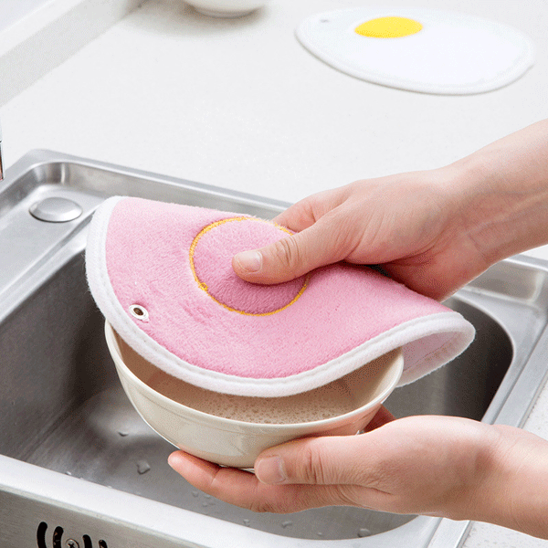 KC-CS11 Hang Thickness Bibulous Dishcloth Heat Resistant Coaster Dry Hand Dish Cleaning Towel Discount