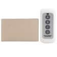 1 Way 2 Gang Crystal Glass Remote Panel Touch LED Light Switch Controller With Remote Control Cheap