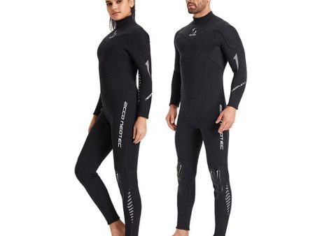 ZCCO 3mm Full Body Neoprene Diving Wet Suit Back Zip Wetsuits Long Sleeves Thermal Swimsuit for Surfing Swimming Snorkeling Kayaking Water Sports for Men Woman Fashion