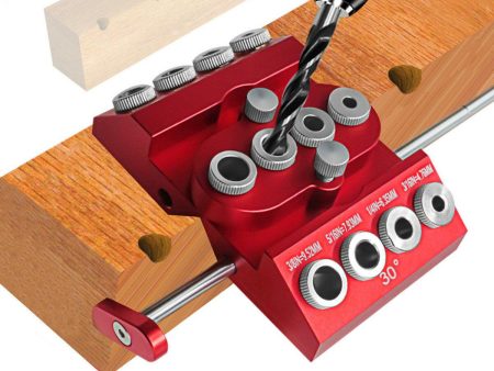 V-Drill Guide 30 45 90 Angled Drill Guide Jig with 4 Sizes Drill Holes For Sale