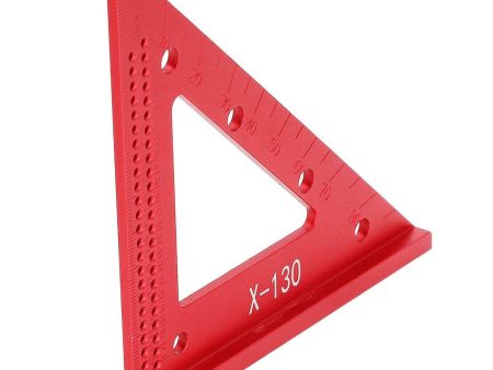 Aluminum Alloy Woodworking Triangle Ruler 45 or 90 Degrees Versatile Carpenter Square Online Sale