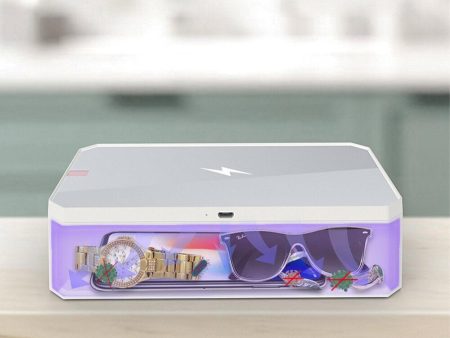 [Wireless Charging] Corfu XD01 UV Ultraviolet Sterilization Box Watch Glasses Jewelry Masks Disinfection Wireless Charging for Mobile Phone Supply