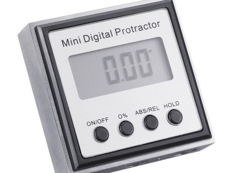 Drillpro Stainless Steel 360 Degree Mini Digital Protractor Inclinometer Electronic Level Box Magnetic Base Measuring Tools Supply