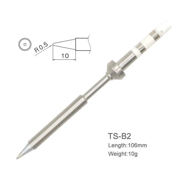 Replacement Black Chrome Tip Soldering Iron Tips for Digital LCD Soldering Iron Fashion