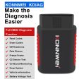 KONNWEI KDIAG Automatic Vehicles OBD2 Scanner Diagnostic Tool Bluetooth All System Scan Tool With Free Mobile App Online Sale