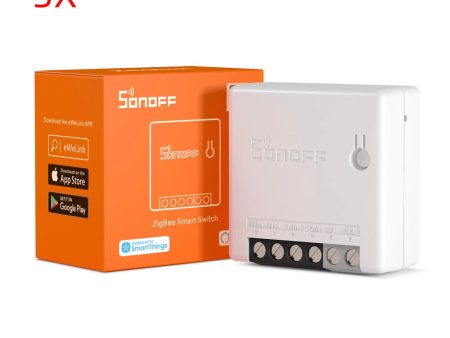 3pcs SONOFF ZBMINI Zigbee3.0 Two-Way Smart Switch APP Remote Control Sale