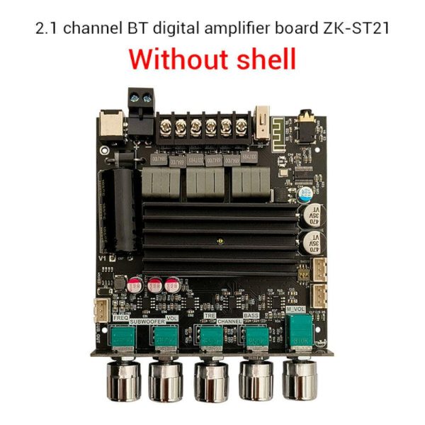 ZK-ST21 2.1 Channel Bluetooth Amplifier Board 100W+100W+200W Hot on Sale