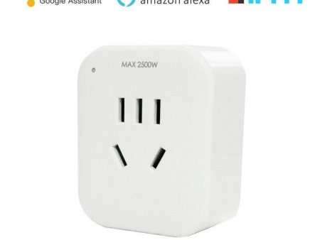 MoesHouse WiFi Smart Socket 10A 2500W Smart Plug Wireless Control for Smart Home Automation Online now