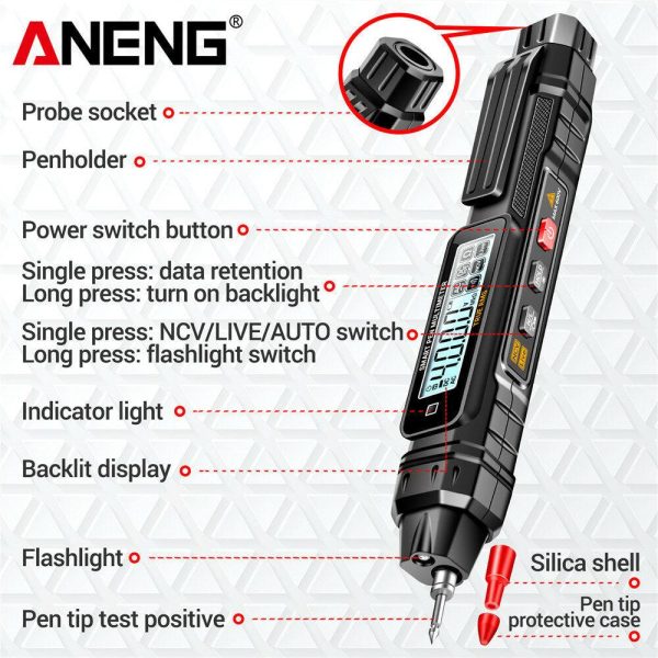 ANENG A3005 Digital Multimeter Pen Type 4000 Counts Professional Meter Hot on Sale