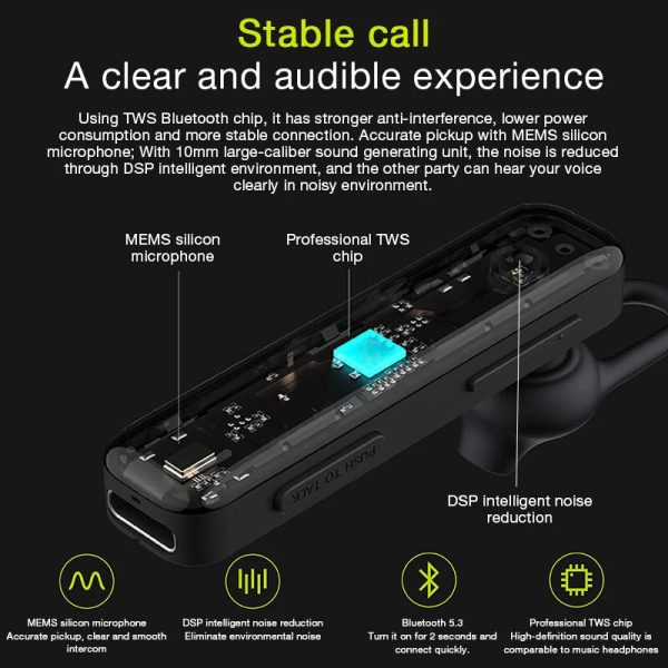 Beebest bluetooth 5.3 Intercom Headset 1S DSP Noise Reduction Long Standby Wireless Earphone for Xiaomi Walkie Talkie 1S 2 2S Cheap