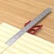 Woodworking Scribe Center Finder Line Drawing Ruler 45 90 Degree Angle Scribing Marking Gauge Carpentry Multifunctional Tool Supply