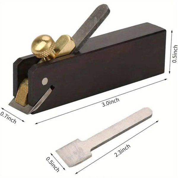 Mini Wood Planer Ebony Woodworking Hand Plane Mini DIY Cable Line Woodworking Plane Carpenter Wood Cutting Tool Online now