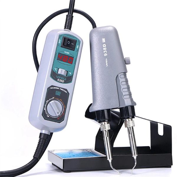 938D Portable Hot Tweezer Soldering Station with Fast Heat Up Smart Sleep Mode Online now